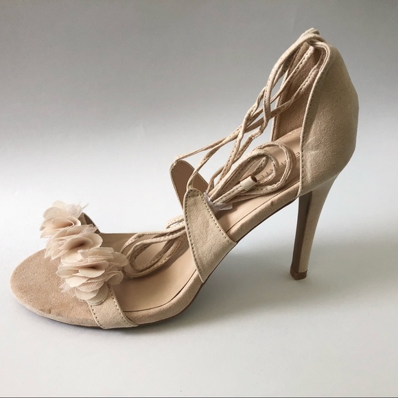 Powder pink high heel sandals - Picture 5 of 14